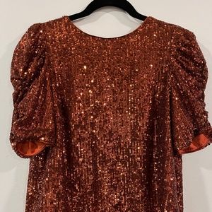 Never Worn Anthropologie Sequin Blouse